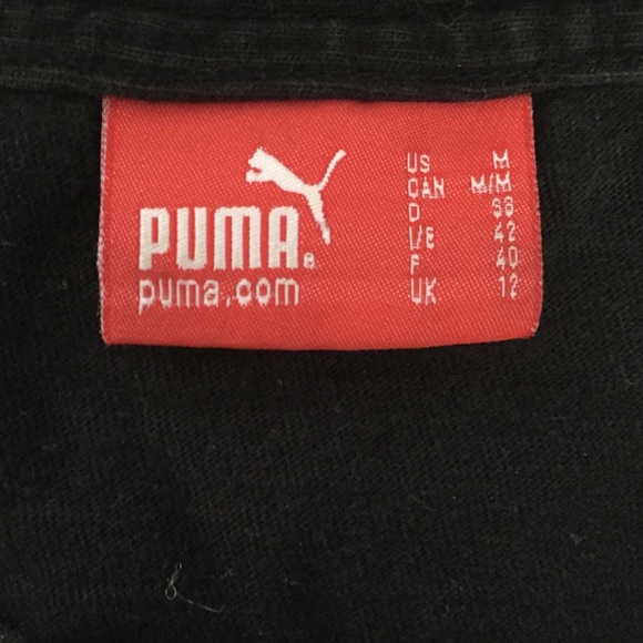 Puma Black Short Sleeve Tee w/ Camo Logo - Picture 5 of 6